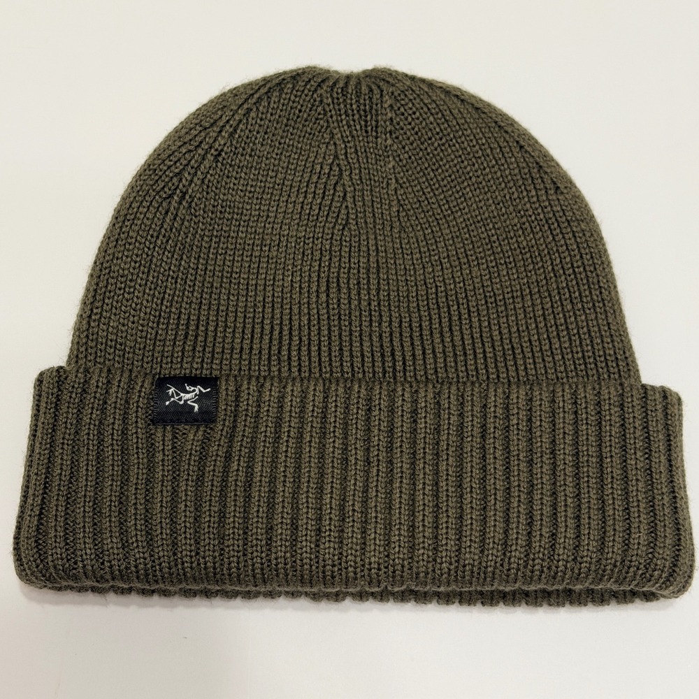 Arcteryx Malow Toque Beanie Olive Green Knit Hat Unisex One Size